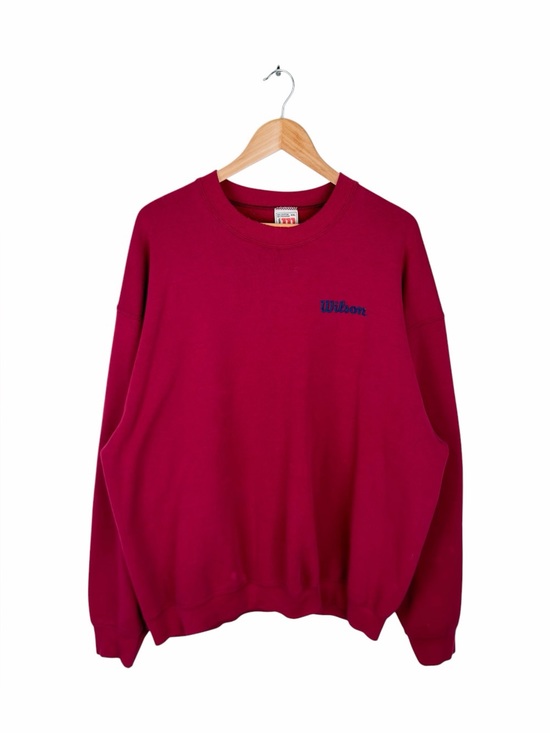 Wilson Other - Vintage Wilson Men’s XXL Crewneck Sweatshirt Maroon Embroidered Logo USA Made